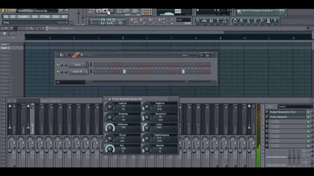 FL Studio Tutorial How To Get Reverb On Your Snares YouTube
