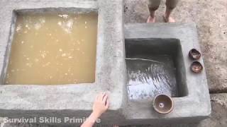 Water filter : primitive technology with survival skills