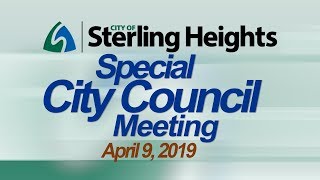 4-9-19 Special City Council Meeting