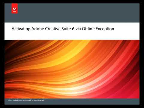 2012 | Activating CS6 via Offline Exception | Tutorial