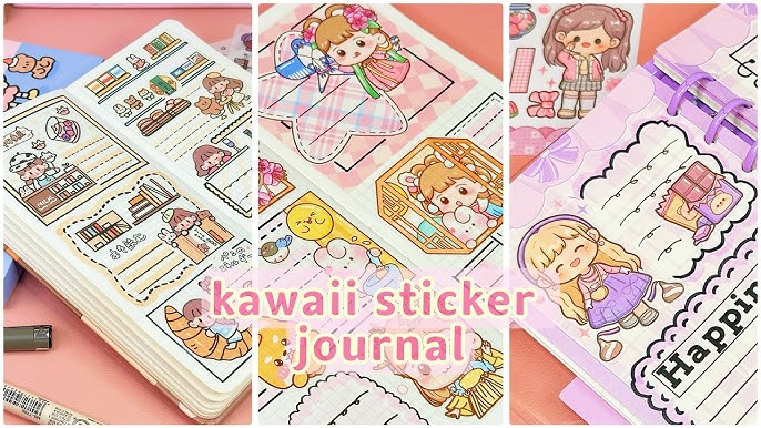 stickers journaling 💕cute kawaii sticker🌈 Immersive ASMR bullet