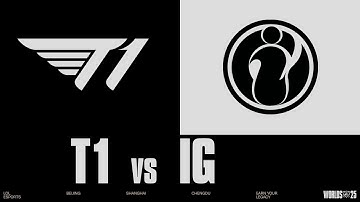 T1 vs IG | WORLDS 2025 | Play-Ins