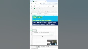 TEXTSPLIT Excel new formula part 1