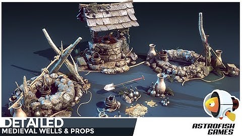 [UNITY] DETAILED - Medieval Wells & Props: Trailer