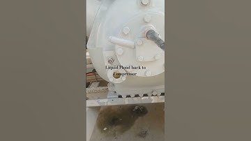 How to identify Liquid Floor Back to Reciprocating Compressor#hvac chiller maintenance