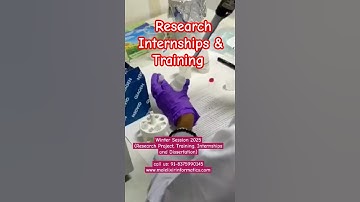Research Internship and Dissertation| Winter Internships 2025 #biotech #shorts #internship