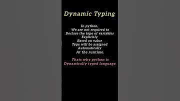 Python Interview Questions | dynamically typed language #python #shorts