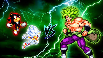 Sonic Chaos OP (all form) & Shadow (all form) VS Broly DBS OP in Jump Force Mugen