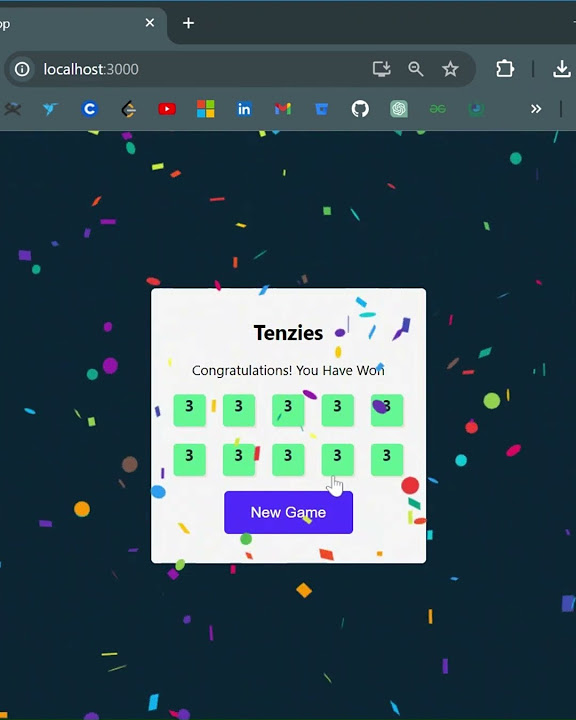 React Confetti Component #reactjs #javascript #webdevelopment - YouTube