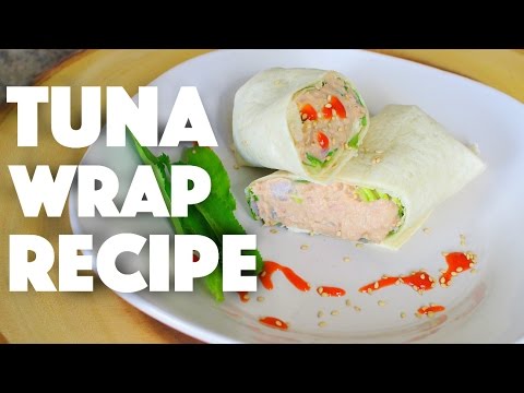 Healthy Tuna Salad Wrap Recipe - clean eating recipes - food recipes - simple recipes