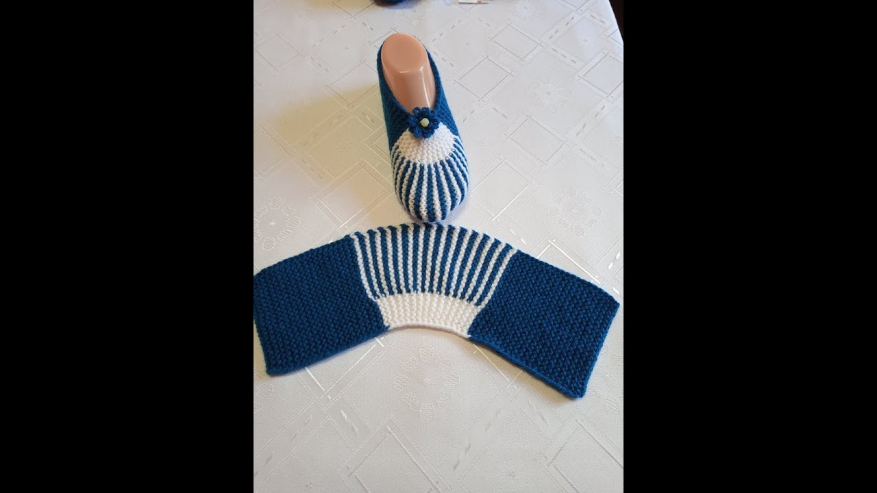 Плетени Терлици - Модел 17 (Knitted Slippers) (Тапочки спицами) (Patik) (Pantufas passo a passo)