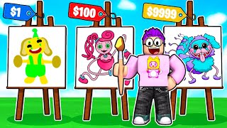 WE SPENT *$100,000* In ROBLOX STARVING ARTISTS For POPPY PLAYTIME ART!? (CRAZIEST ART EVER!)