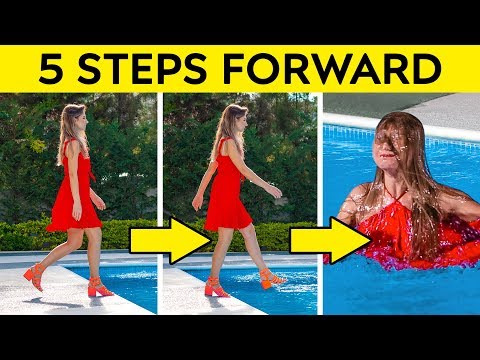 5 STEPS FORWARD CHALLENGE! || FUNNY PRANKS AND AWKWARD SITUATIONS by 123 GO! CHALLENGE