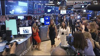 First Lady Melania Trump Rings the Opening Bell at the New York Stock Exchange