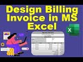 Design billing invoice in ms excel
