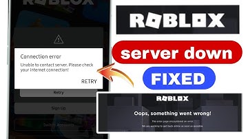 Roblox server down | roblox server connection problem | roblox oops something went wrong
