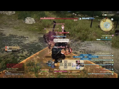 Final Fantasy: a realm reborn на ps4, обзор, прохождение ч.1, Воин