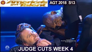 Troy James Contortionist &Chris Hardwick FULL PERFORMANCE America's Got Talent 2018 Judge Cuts 4 AGT