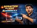 Refraction of Light Numerical Questions | CBSE Class 10 Physics | Easy Trick