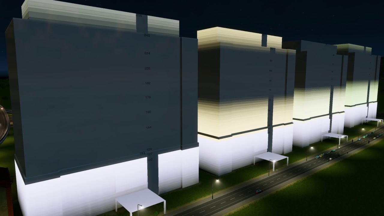 Cities Skylines illumination test
