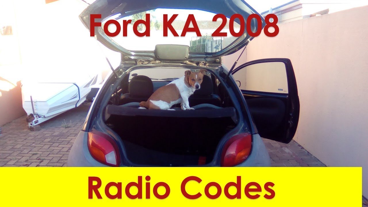 Ford KA radio codes - YouTube