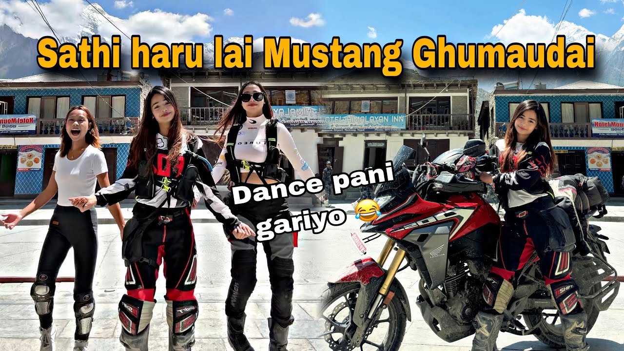 MUSTANG MA 😰KT HARU KO HALAT KHARAB 😭HAWA LE JHANDAI UDAYENA😂 @BEBO2002. @riderpunam