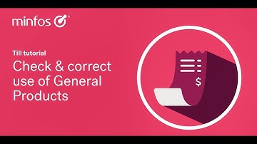 Review & maintain General Products in Minfos