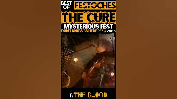 🤘THE CURE Live au Festival ..inconnu. en 2005 : magique ! #the blood