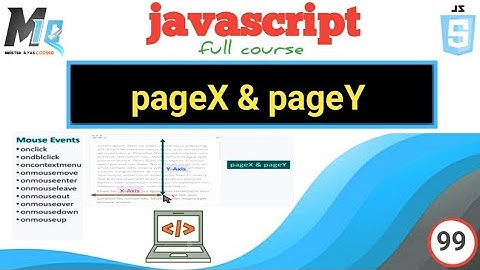 PageX & pageY properties in Javascript // Urdu Hindi