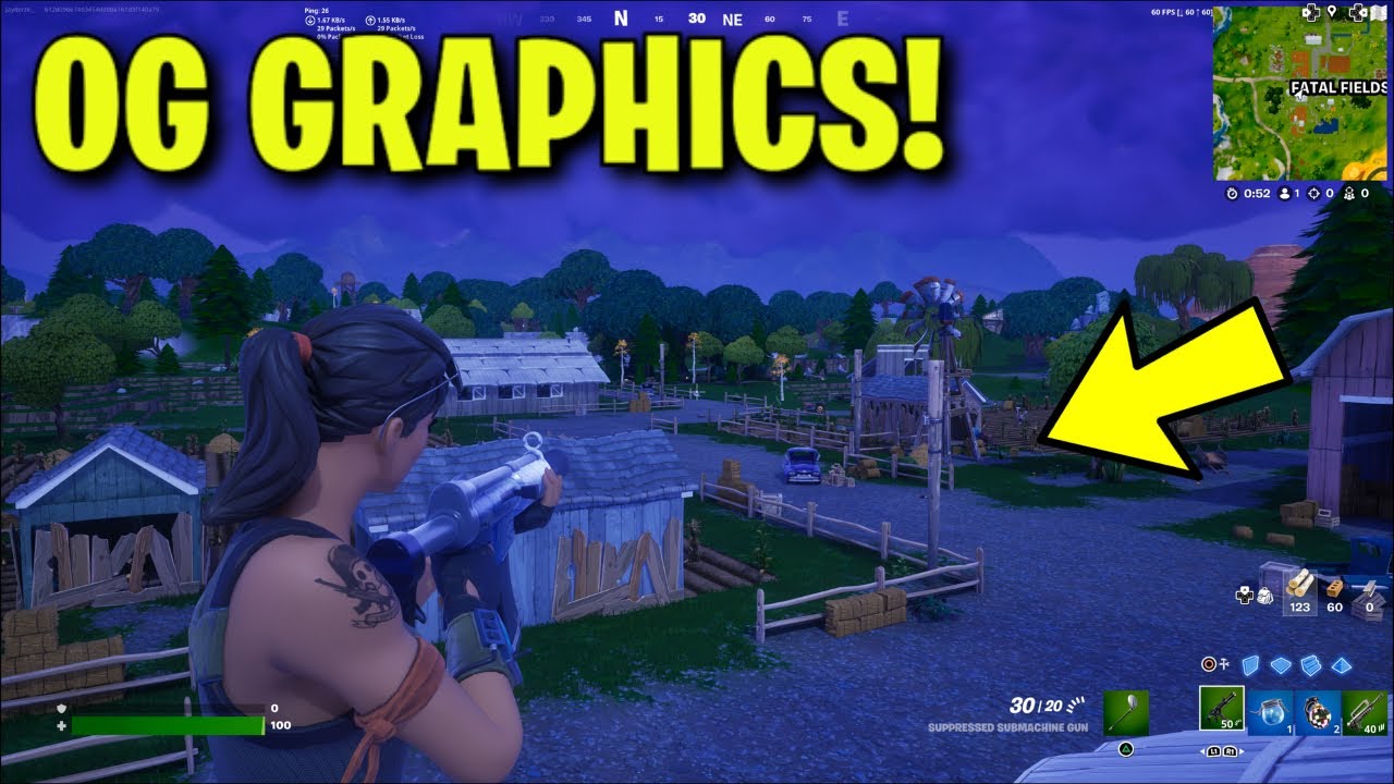 HOW TO GET OG GRAPHICS in FORTNITE CHAPTER 4 SEASON 5 OG! (OG Fortnite