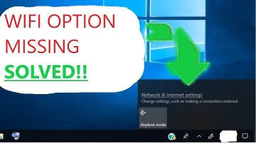 WIFI option Not Showing on Windows 10 || FIXED||