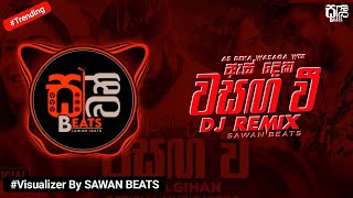 As Deka Wasaga Wee ( ඇස් දෙක වසඟ වී ) DJ Remix   || #visualizer || @sawanbeats