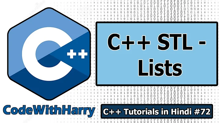List In C++ STL | C++ Tutorials for Beginners #72