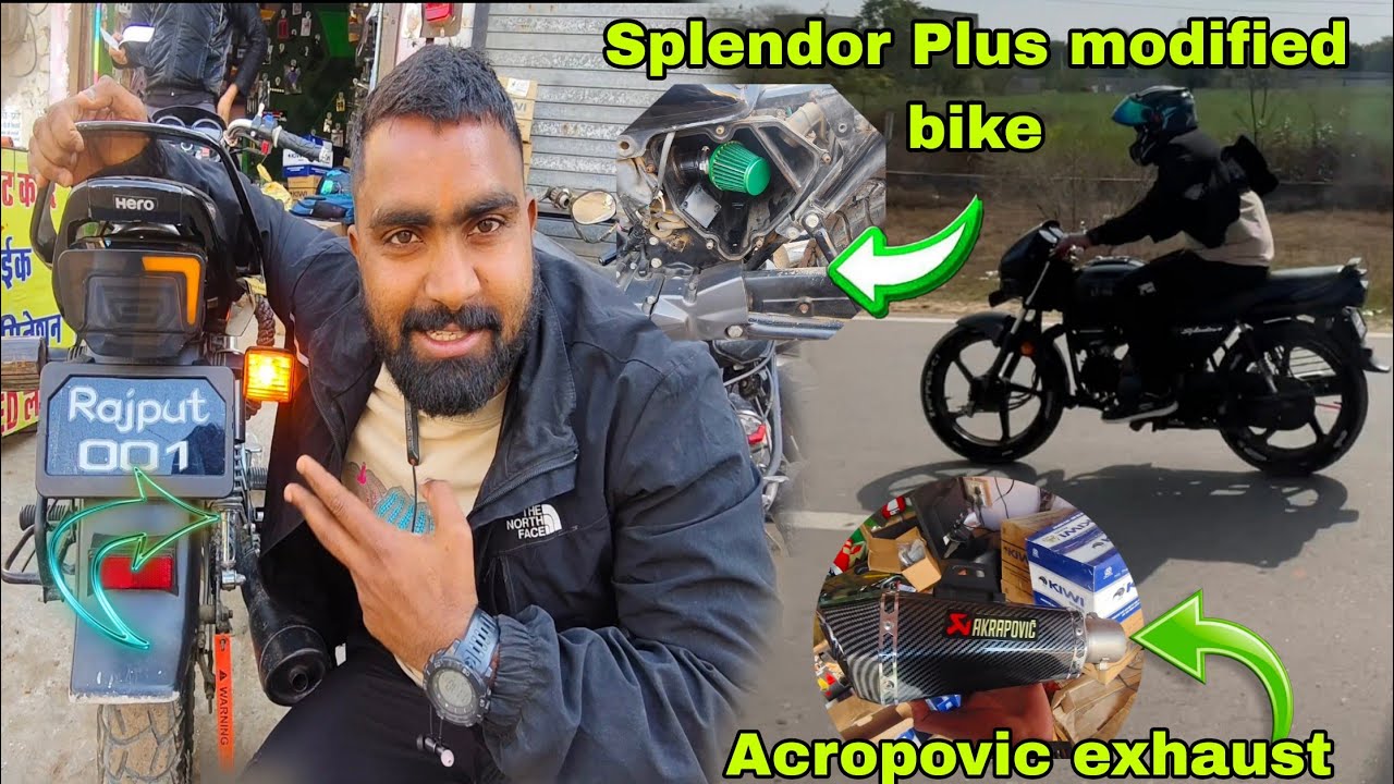 New Splendor Plus Bs6 model modification ll Ke baad Sound hi change hogya 