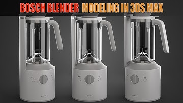 Topology Hard Surface: Handle of a Bosch Blender Modeling In 3ds Max-Part01 In 3ds Max || N°_85