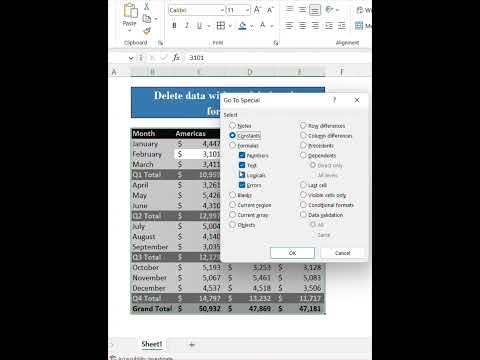 Delete data without