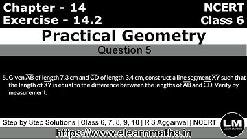 Practical Geometry | Class 6 Exercise 14.2 Question 5 | NCERT | Learn Maths