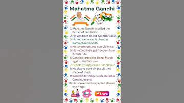 10 Lines On Mahatma Gandhi Essay On Mahatma Gandhi Speech On Mahatma Gandhi Mahatma Gandhi 