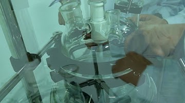 S-20L jacketed glass reactor installation video. Glass stirred reactor