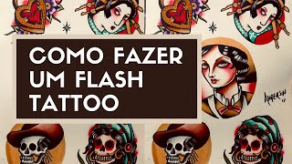 Como fazer um flash tattoo (parte final)