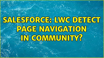 Salesforce: LWC detect page navigation in Community?
