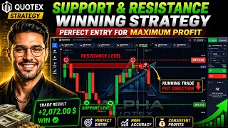 Quotex OTC Sureshot Strategy | Support & Resistance Strategy | ALPHA QUOTEX