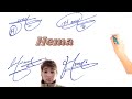 Hema sign stylehema stylish signname signature with arooj