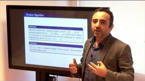 "An introduction of Gröbner Basis and its Applications" by Prof. Ahmad Sarfraz (Part.3/4)