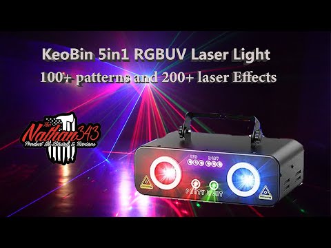 KeoBin 5-in-1 RGBUV Laser Light Demo