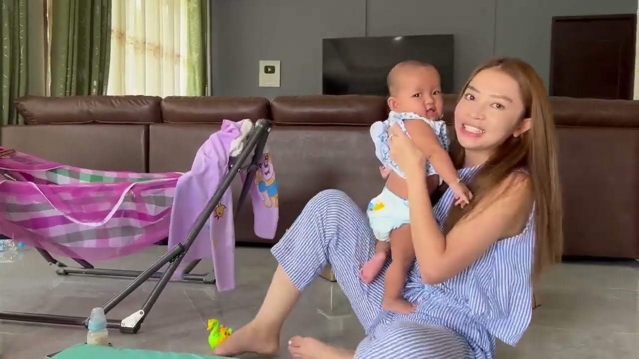 น้องของขวัญกับพี่แอน ที่บ้านใจเกินร้อย