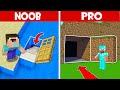 HIDDEN BASE BATTLE! UNDERWATER HOUSE vs UNDERGROUND BASE in Minecraft NOOB vs PRO!