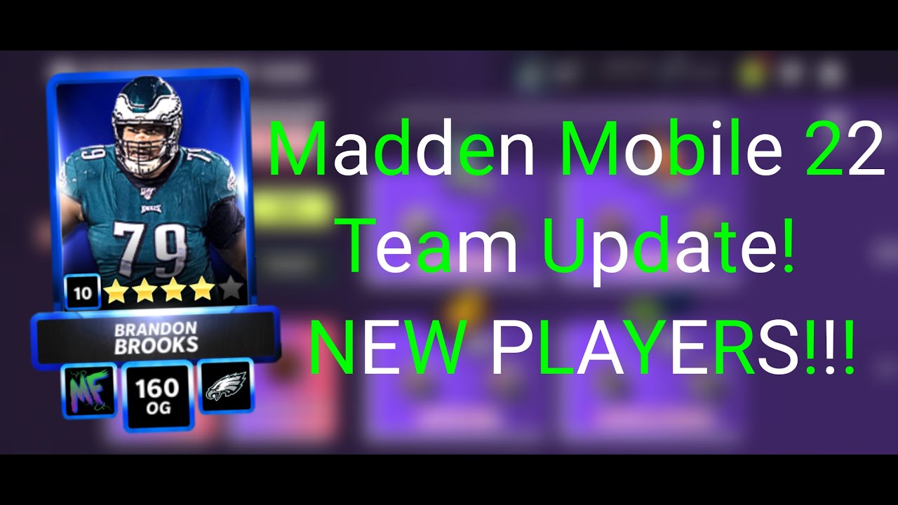 Team Update! NEW PLAYERS!!! Madden Mobile 22 YouTube