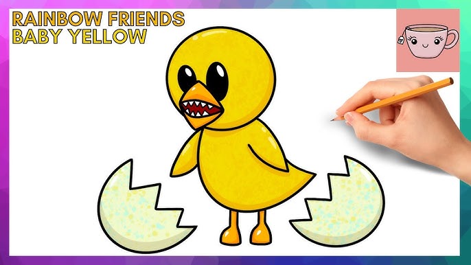 How To Draw Baby Orange from Rainbow Friends, Concept Art