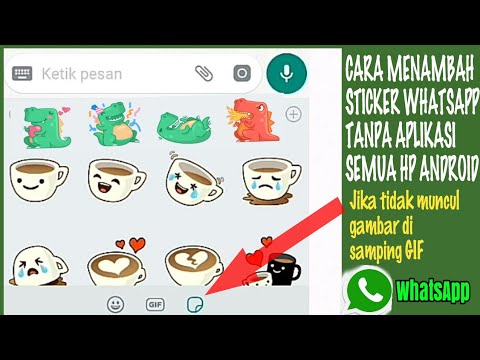 cara menampilkan stiker  WhatsApp  yang  sudah di update tapi 